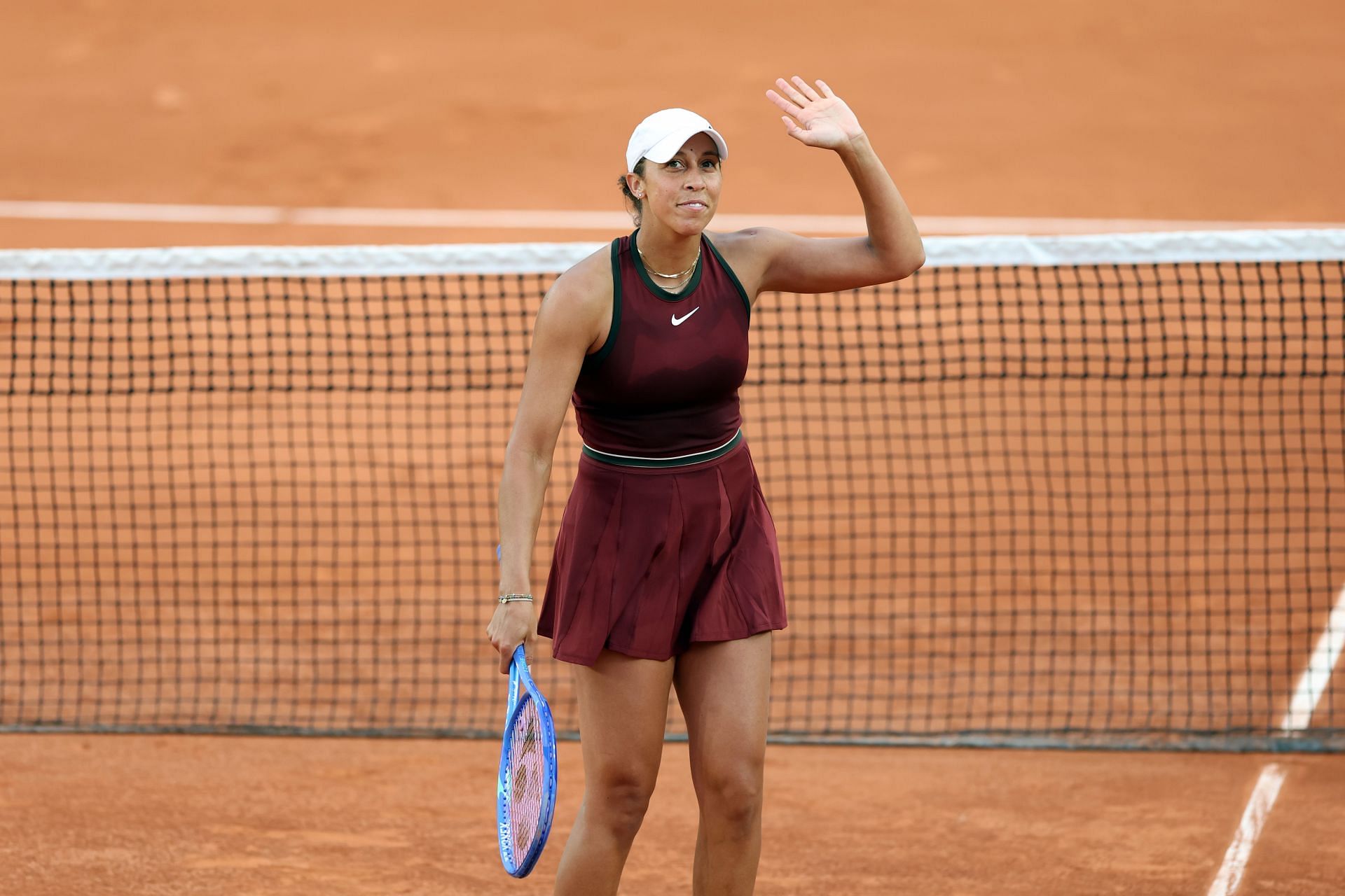 Madison Keys at the first round of 2025 French Open - Source: Getty